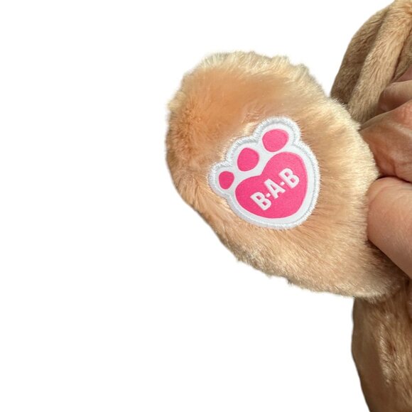BUILD-A-BEAR Bunny Plush Pawlette Long Ears Light Brown Fur Brown Eyes Pink Nose - Picture 4 of 13